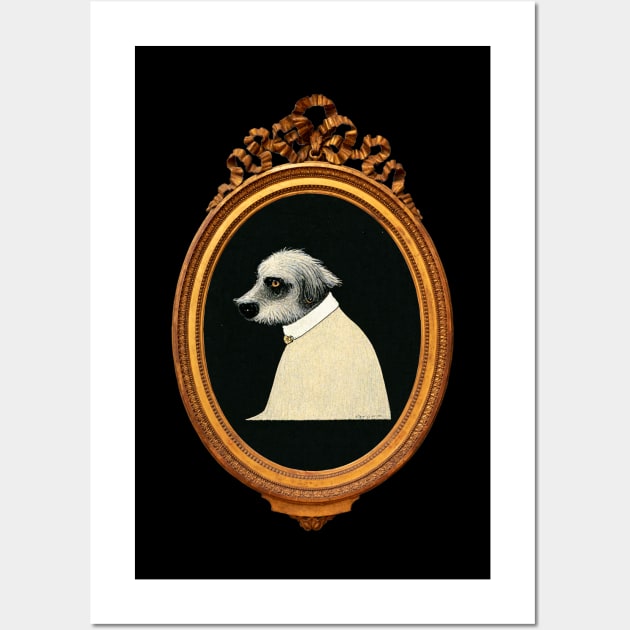 Edward Gorey-inspired Dog Portrait Wall Art by Yue